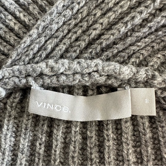 Vince Wool+ Yak Yak Knit Grey Cardigan Sweater M - Picture 7 of 10